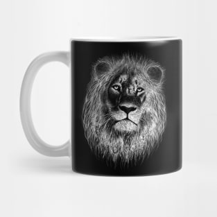 Lion Face Round Mug